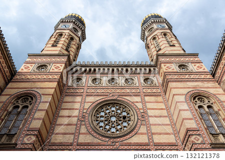Dohany Street Synagogue known as the Great Synagogue, the largest synagogue in Europe, in Budapest, Hungary Dohany Street Synagogue known as the Great Synagogue, the largest synagogue in Europe, in Budapest, Hungary 132121378