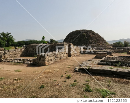 Dharmarajika stupa complex ancient buddhist heritage site in taxila pakistan built by ashoka in 3rd century bce 132122263