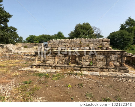 Ancient Dharmarajika stupa and ruins in Taxila Pakistan 132122348