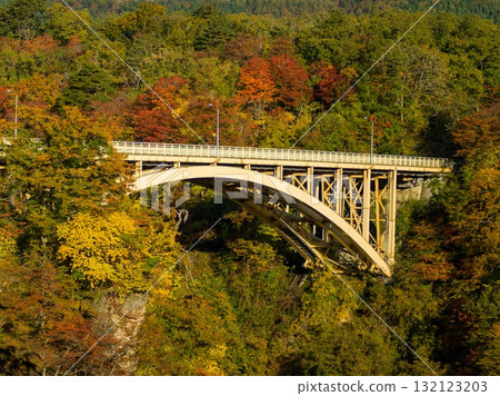 Autumn leaves of Naruko gorge 132123203