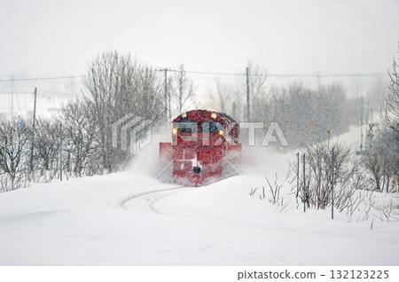 宗谷本線 北比布亂鬥 JR北海道 DE15-2515 (旭川) 定期除雪列車 定期除雪 Russell 132123225