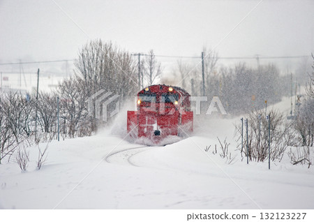 宗谷本線 北比布亂鬥 JR北海道 DE15-2515 (旭川) 定期除雪列車 定期除雪 Russell 132123227