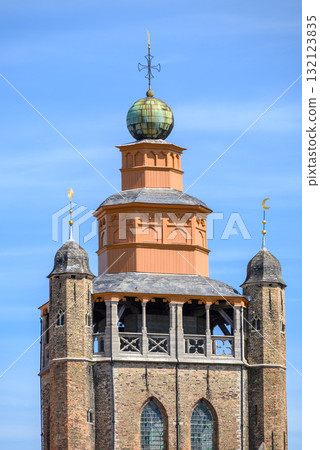 Adornes Domain with Jerusalem Chapel in Bruges, Flanders, Belgium 132123835
