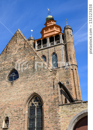 Adornes Domain with Jerusalem Chapel in Bruges, Flanders, Belgium 132123838