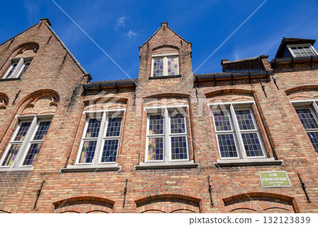 Adornes Domain with Jerusalem Chapel in Bruges, Flanders, Belgium 132123839