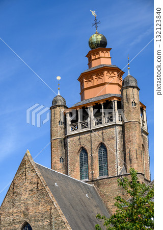 Adornes Domain with Jerusalem Chapel in Bruges, Flanders, Belgium 132123840