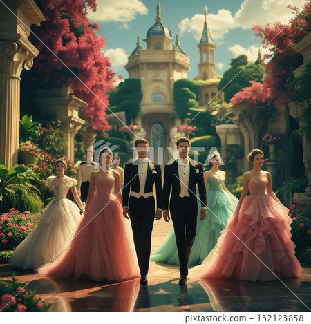 Debutante ladies and gentlemen 132123858