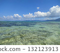Kabira Bay in Okinawa, a World Heritage Site in Japan, with beautiful sea and boats 132123913