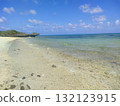 Kabira Bay in Okinawa, a World Heritage Site in Japan, with beautiful sea and boats 132123915