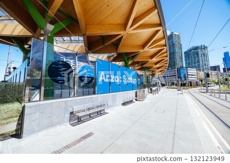 ANZAC Train Station Exterior in Melbourne Australia 132123949