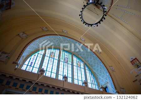 Interior of Prague Main Railway Station (Praha Hlavni Nadrazi), the busiest railway hub in Czechia, in Prague, Czech Republic Interior of Prague Main Railway Station (Praha Hlavni Nadrazi), the busiest railway hub in Czechia, in Prague, Czech Republic 132124062
