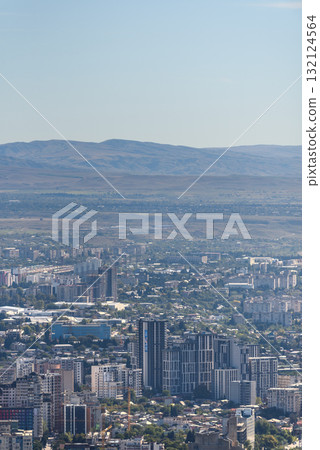 Aerial cityscape view of Tbilisi, the capital of Georgia 132124564