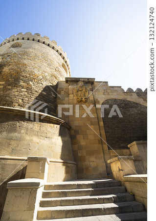 Old city walls in Baku, Azerbaijan Old city walls in Baku, Azerbaijan 132124740