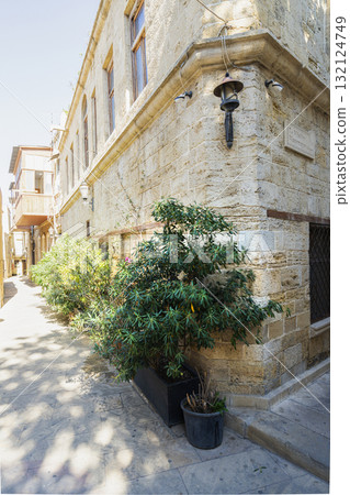 the typical old houses in Baku, Azerbaijan the typical old houses in Baku, Azerbaijan 132124749