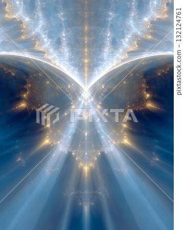 光線在水空間中傳播的 AI 影像 132124761