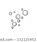Vector illustration of air bubbles, all objects are hand-drawn in ink and translated into vector. For printing on paper and fabric, for the decoration of packaging, goods, books. 132125452