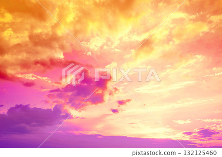 Colorful cloudy sky at sunset. Gradient color. Sky texture, abstract nature background Colorful cloudy sky at sunset. Gradient color. Sky texture, abstract nature background 132125460