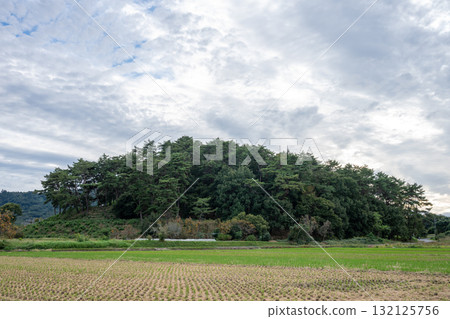 日本岡山縣總社市吉備路的秋日景色非常美麗 132125756