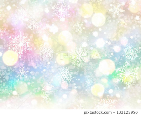 Background material: Rainbow-colored snowflakes (AI-generated image) Background material: Rainbow-colored snowflakes (AI-generated image) 132125950