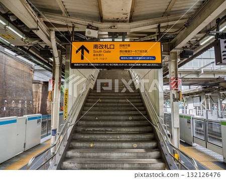 Guide signs and warnings at the south ticket gate of JR East Tabata Station Guide signs and warnings at the south ticket gate of JR East Tabata Station 132126476