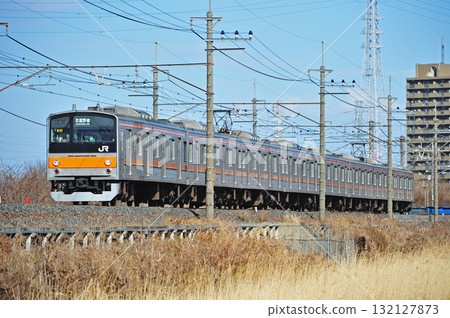 Musashino Line Higashi-Kawaguchi - Higashi-Urawa JR East 205 series M10 train (Makuhari) Musashino Line Higashi-Kawaguchi - Higashi-Urawa JR East 205 series M10 train (Makuhari) 132127873