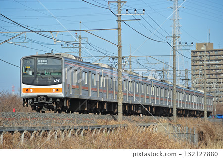 Musashino Line Higashi-Kawaguchi - Higashi-Urawa JR East 205 series M63 train (Makuhari) Musashino Line Higashi-Kawaguchi - Higashi-Urawa JR East 205 series M63 train (Makuhari) 132127880