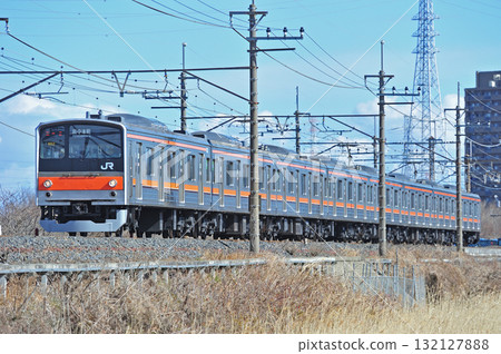 Musashino Line Higashi-Kawaguchi - Higashi-Urawa JR East 205 series M52 train (Makuhari) Musashino Line Higashi-Kawaguchi - Higashi-Urawa JR East 205 series M52 train (Makuhari) 132127888
