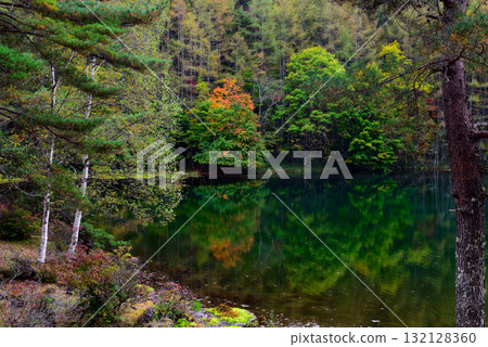 Beautiful reflections on Mishaka Pond Beautiful reflections on Mishaka Pond 132128360