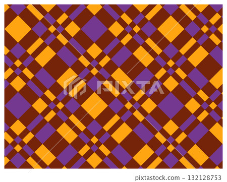 Symmetrical tartan check pattern (diagonal design) Symmetrical tartan check pattern (diagonal design) 132128753