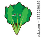 Cute spinach character illustration 132129089