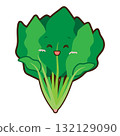 Happy spinach character illustration 132129090