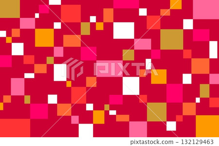 Geometric pattern, square, red, orange Geometric pattern, square, red, orange 132129463