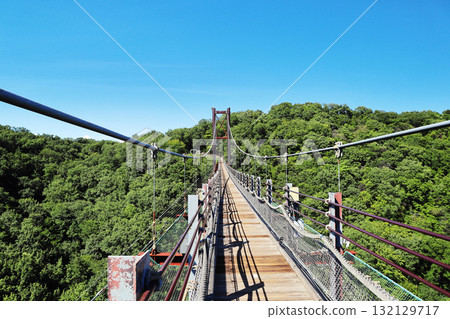 Scenery of suspension bridge Scenery of suspension bridge 132129717