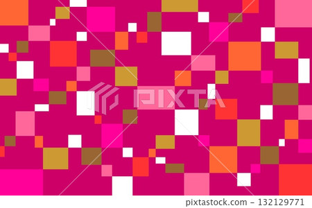 Geometric pattern, square, reddish purple, pink, orange Geometric pattern, square, reddish purple, pink, orange 132129771