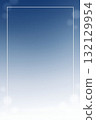 Clean blue gradient background with thin white rectangular frame and soft bokeh glow 132129954