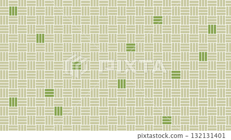 日式圖案：Sankuzushi、Sankikuzushi、淺綠色，帶有深綠色點綴 132131401