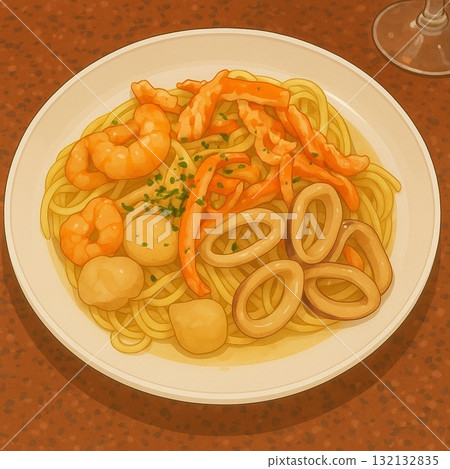 海鮮意大利面 132132835