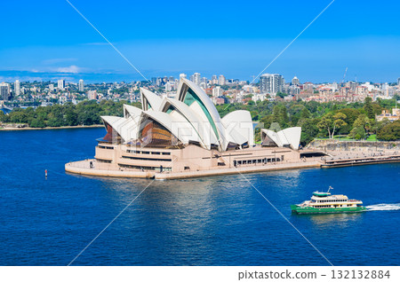 Sydney Opera House seen from the Harbour Bridge Sydney Opera House seen from the Harbour Bridge 132132884