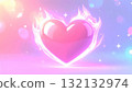 燃燒的心，閃閃發光的幻想背景 132132974