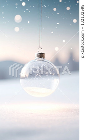 Fantastic crystal flower illustration, pastel rainbow sparkles and sparkling bokeh 132132998