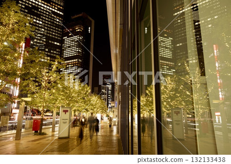 Winter illuminations in front of KITTE Nagoya, Nagoya 132133438