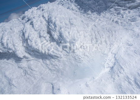 Yamagata Prefecture Zao Onsen Ski Resort: A silvery world of frost-covered trees 132133524