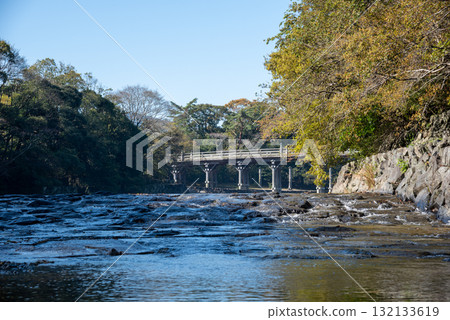 Ise Shrine, Ise City, Mie Prefecture, Uji Bridge and Isuzu River in the morning 132133619