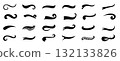 Baseball swoosh tails collection for logos, typography and sports design 132133826
