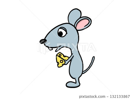 簡單的老鼠插圖 132133867