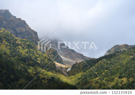 mountain covered with clouds mountain covered with clouds 132133910