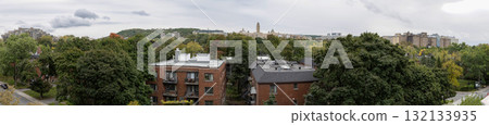 Panoramic view of the neighborhood near the University of Montreal Panoramic view of the neighborhood near the University of Montreal 132133935