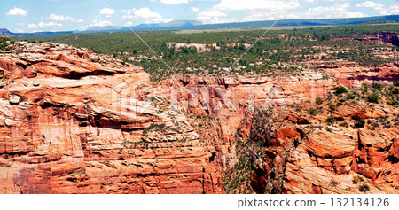 Surrounding Terrain, Cliffs, and Valley Canyon De Chelly Arizona 132134126