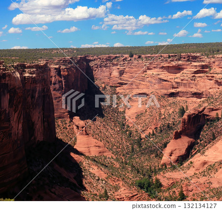 Surrounding Terrain, Cliffs, and Valley Canyon De Chelly Arizona 132134127