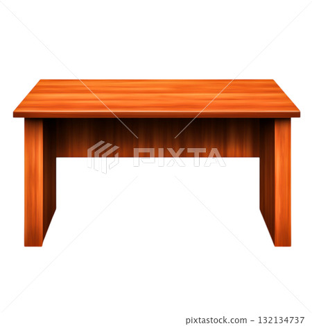 Classic wooden table with a smooth surface ideal for home or office use and decor Classic wooden table with a smooth surface ideal for home or office use and decor 132134737